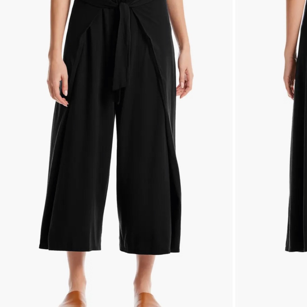 Women's Black Wide-Leg Pants